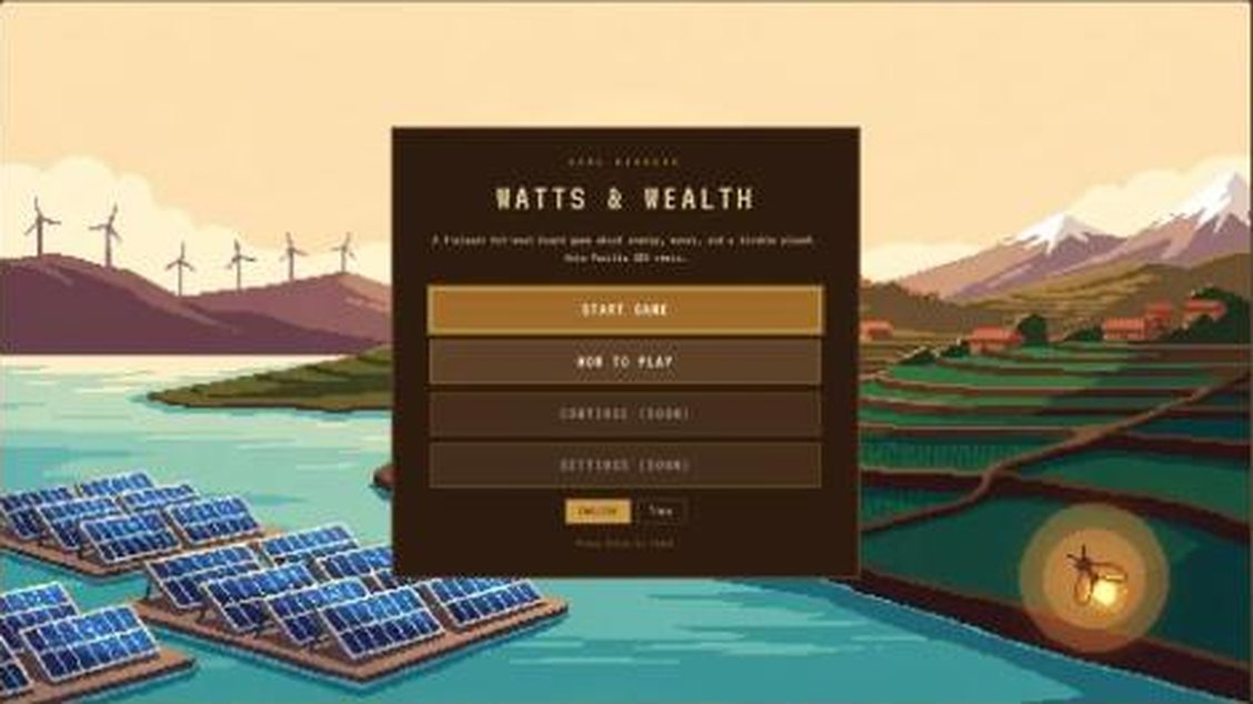 Watts & Wealth title screen